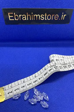 کریستال پلاستیکی سفید گندمی سایز ۶*۱۲