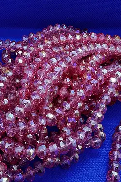 کریستال بندی سایز ۸ هندوانه ای هفت رنگ