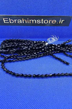 کریستال بندی مخروطی سایز ۶ مشکی