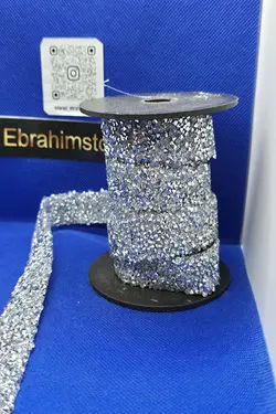 نوار دون پاش دو سانتی رنگ نقره ای
