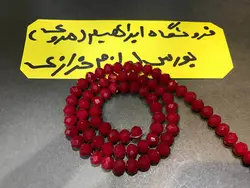 کریستال بندی سایز ۶ زرشکی مات