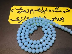 کریستال بندی سایز ۶ فیروزه ای گچی