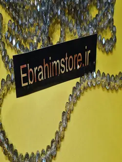 کریستال بندی سایز ۸ دودی دو رنگ