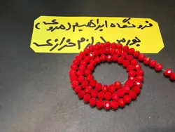 کریستال بندی سایز ۶ قرمز مات