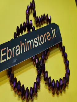 کریستال بندی سایز ۸ بنفش متالیک