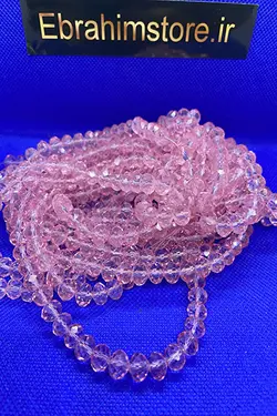 کریستال بندی سایز ۸ صورتی