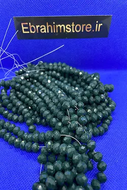کریستال بندی سایز ۸ سبز یشمی