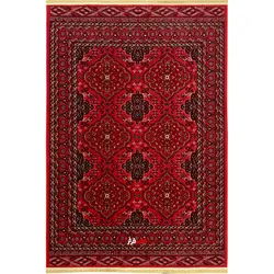 گبه ماشینی مدل ساتراپی کد 1.00094 زمینه لاکی - فروشگاه قصر فرش