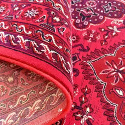 گبه ماشینی مدل ساتراپی کد 1.00094 زمینه لاکی - فروشگاه قصر فرش