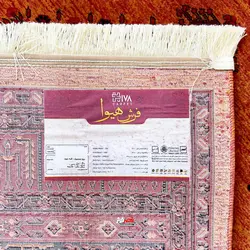 گبه ماشینی هیوا کد 1.00090 زمینه زرد - فروشگاه قصر فرش