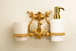 جا مایع و مسواک دوقلو مدل رز