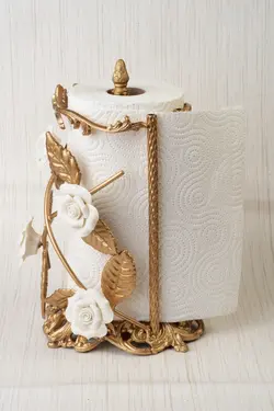 جا دستمال رولی رومیزی مدل رز