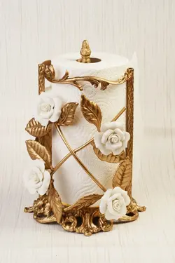 جا دستمال رولی رومیزی مدل رز