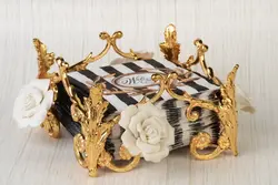 جا دستمال کاغذی رومیزی مدل رز