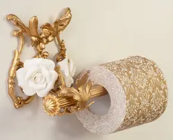 آویز دستمال مدل رز