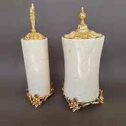 سطل و شویه با سنگ و برنز