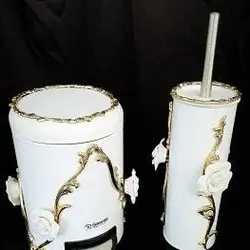 سظل و برس استیل با گل چینی