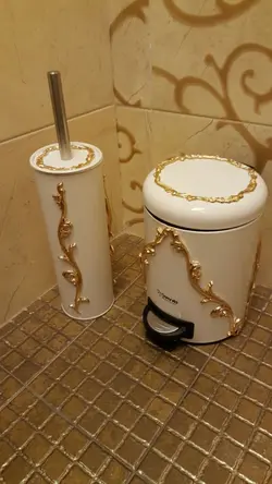 سظل و شویه استیل با برنز