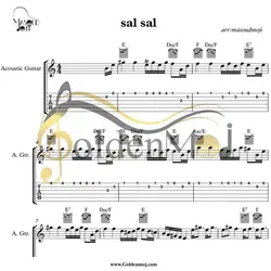 نت و تبلچر گیتار آهنگ سال سال از هایده به همراه آکورد (ویژه نوروز)