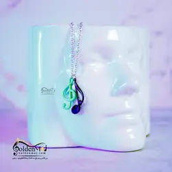 گردنبند سل و چنگ (مشکی و سبز)