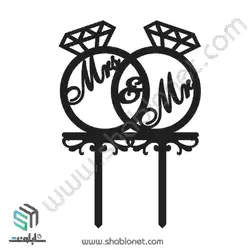 طرح لیزری تاپر کیک عروسی