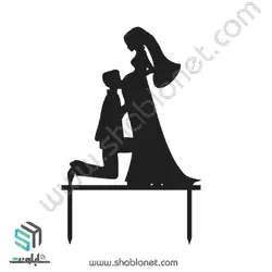 طرح لیزری تاپر کیک عروسی