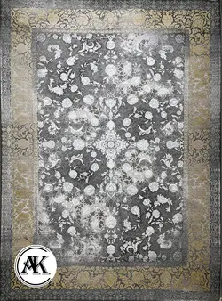 خرید فرش 1200 شانه وینتیج افشان دودی