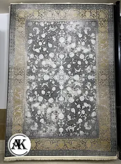 خرید فرش 1200 شانه وینتیج افشان دودی
