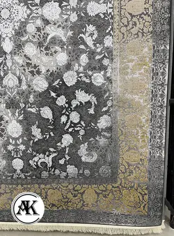 خرید فرش 1200 شانه وینتیج افشان دودی