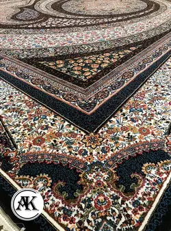 خرید فرش 700 شانه کهکشان سرمه‌ای