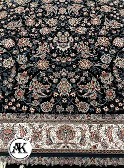 خرید فرش 700 شانه افشان تاج سرمه‌ای