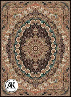 خرید فرش 700 شانه شقایق سرمه‌ای