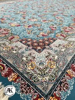 خرید فرش اکریلیک 700 شانه الماس آبی