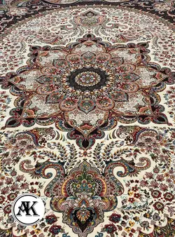 خرید فرش اکریلیک 700 شانه چیچک کرم