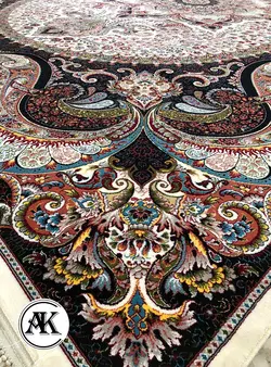 خرید فرش اکریلیک 700 شانه چیچک کرم