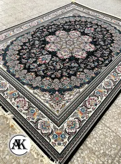 خرید فرش اکریلیک 700 شانه میخک سرمه‌ای