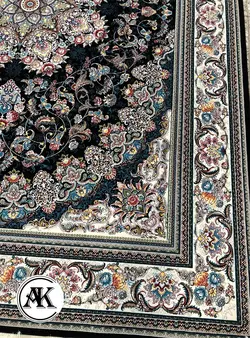 خرید فرش اکریلیک 700 شانه میخک سرمه‌ای