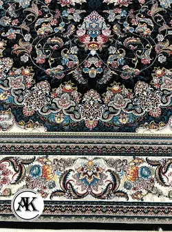خرید فرش اکریلیک 700 شانه میخک سرمه‌ای