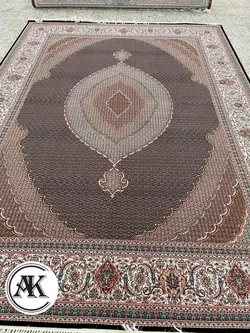 خرید فرش 700 شانه ماهی اصیل سرمه‌ای