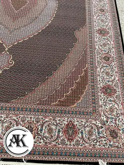 خرید فرش 700 شانه ماهی اصیل سرمه‌ای