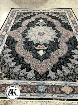 خرید فرش اکریلیک 700 شانه آروانا سرمه‌ای