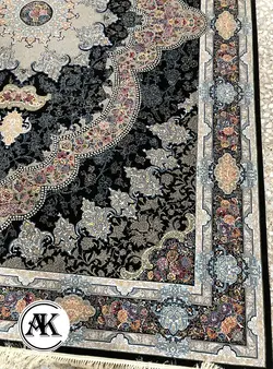خرید فرش اکریلیک 700 شانه آروانا سرمه‌ای
