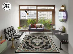 خرید فرش اکریلیک 700 شانه آروانا سرمه‌ای