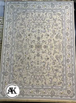 فرش 1200 شانه بنفشه بژ