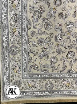 فرش 1200 شانه بنفشه بژ