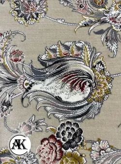 فرش 1200 شانه بنفشه بژ