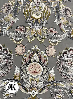 فرش 1200 شانه بنفشه نقره‌ای