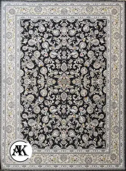 فرش 1200 شانه بنفشه زغالی