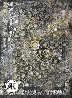 فرش 1200 شانه میلان زغالی