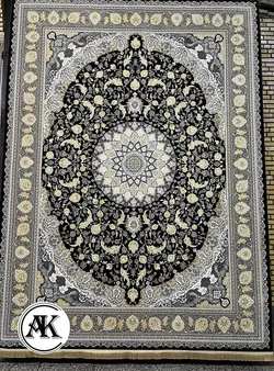 فرش 1200 شانه اصفهان سرمه‌ای